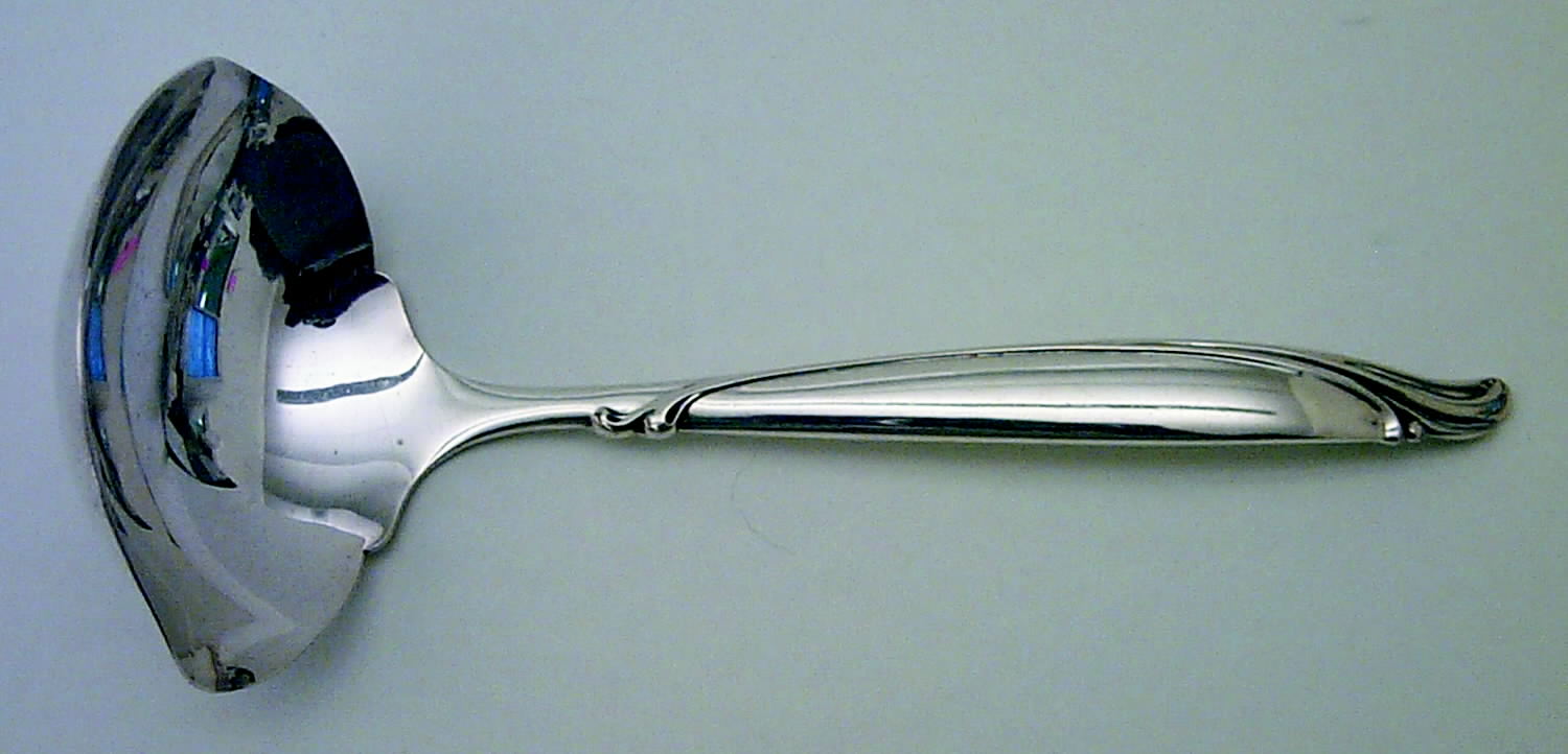 Sentimental (Sterling, 1960) Solid Gravy Ladle by Oneida Silver-1