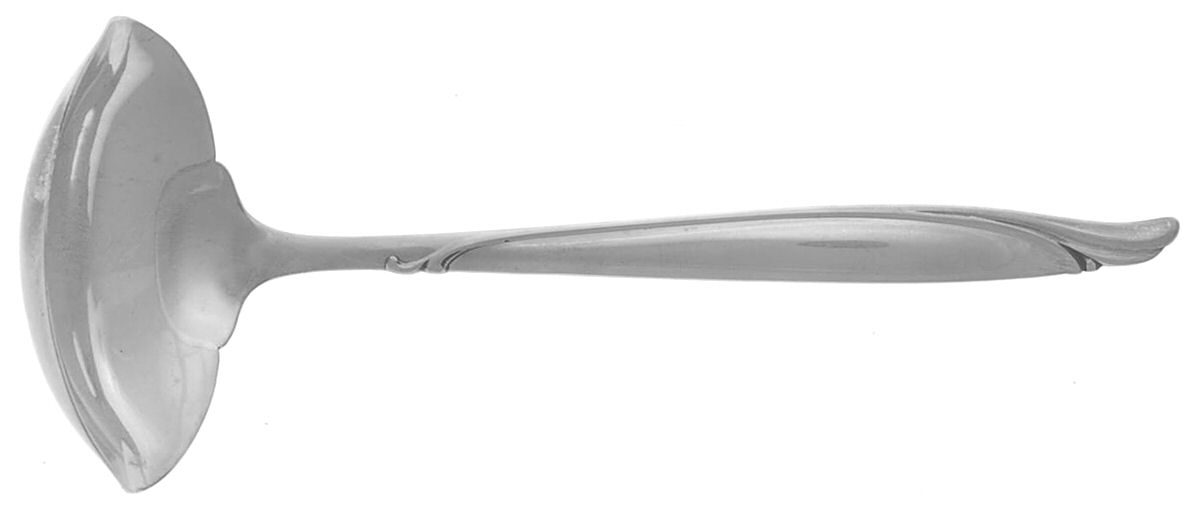 Sentimental (Sterling, 1960) Solid Piece Cream Ladle by Oneida Silver-1