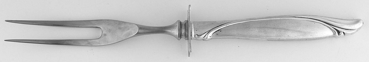 Sentimental (Sterling, 1960) Small Steak Carving Fork with Stainless Prongs by Oneida Silver-1