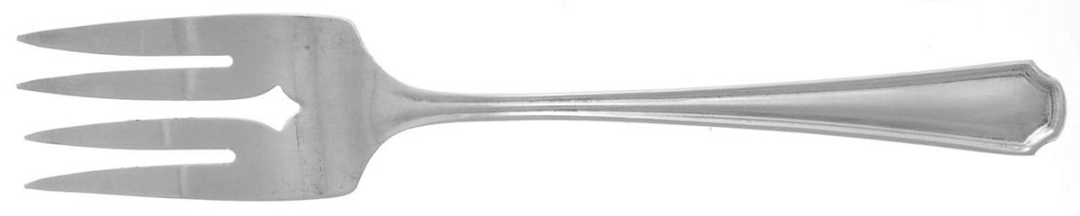 Seneca (Silverplate, 1927) Medium Solid Cold Meat Serving Fork by Oneida Silver-1