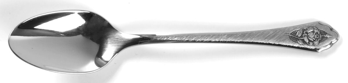 Sentimental Rose (Stainless) Demitasse Spoon by Oneida Silver-1