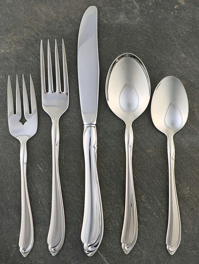 Shasta (Stainless) 40 Piece Estate Set by Oneida Silver-1