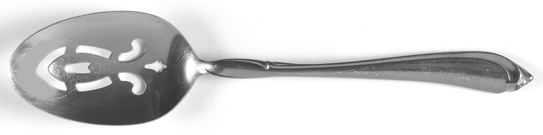 Shasta (Stainless) Pierced Tablespoon (Serving Spoon) by Oneida Silver-1