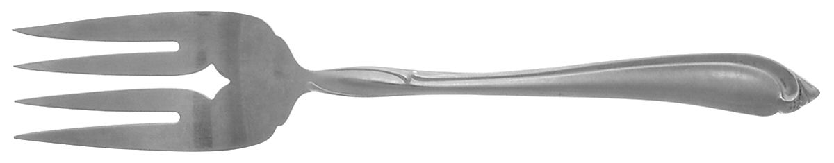 Shasta (Stainless) Medium Solid Cold Meat Serving Fork by Oneida Silver-1