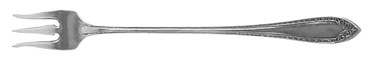 Sheraton (Silverplate, 1910) Short Handle Pickle/Olive Fork by Oneida Silver-1