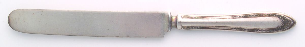 Sheraton (Silverplate, 1910) Blunt Solid Knife with Bolster by Oneida Silver-1
