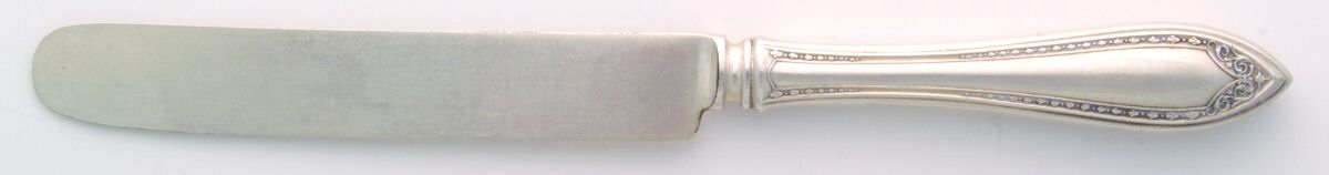 Sheraton (Silverplate, 1910) Blunt Hollow Knife with Bolster by Oneida Silver-1