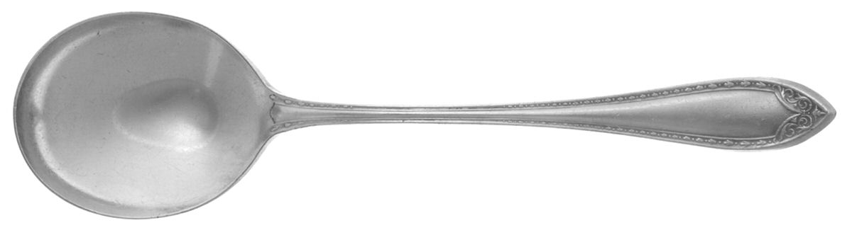 Sheraton (Silverplate, 1910) Round Bowl Soup Spoon (Gumbo) by Oneida Silver-1