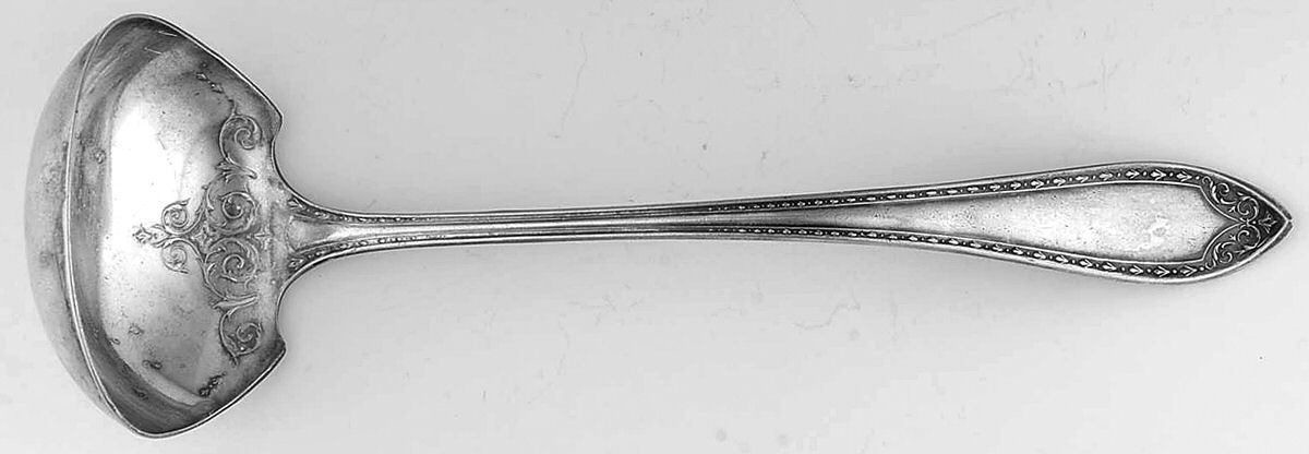 Sheraton (Silverplate, 1910) Oyster Ladle Solid Piece by Oneida Silver-1