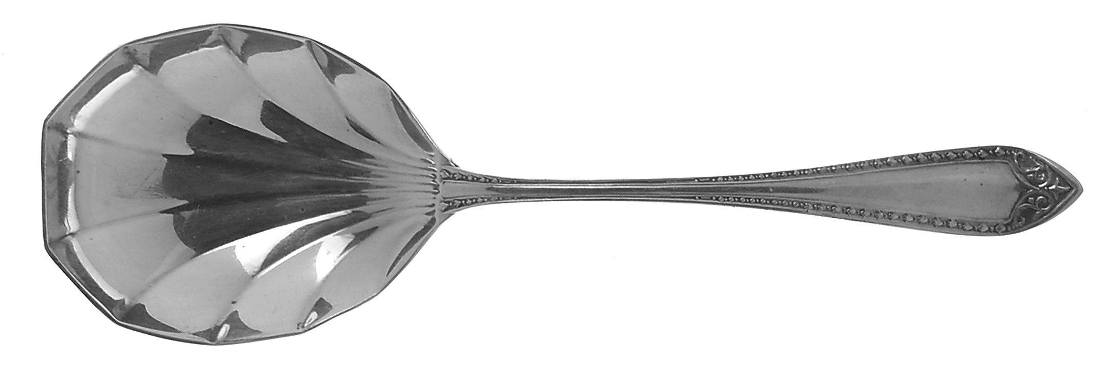 Sheraton (Silverplate, 1910) Solid Salad Serving Spoon by Oneida Silver-1