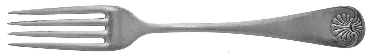 Shell (Silverplate, 1898) Fork by Oneida Silver-1