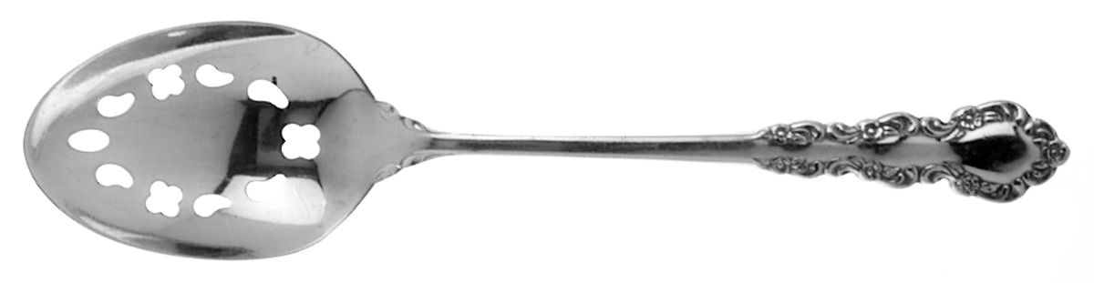 Shelley (Stainless) Pierced Tablespoon (Serving Spoon) by Oneida Silver-1