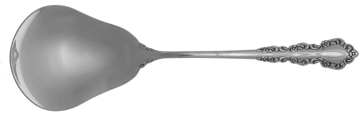 Shelley (Stainless) Solid Smooth Casserole Spoon by Oneida Silver-1