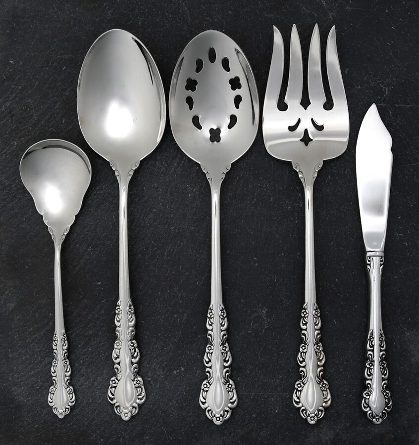 Shelley (Stainless) 5 Piece Hostess Set by Oneida Silver-1