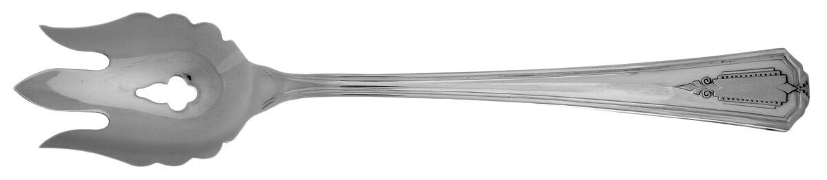 Shelton (Silverplate, 1935) Vegetable Serving Fork Solid  HC by Oneida Silver-1