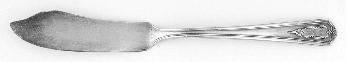 Shelton (Silverplate, 1935) Flat Handle Master Butter Knife by Oneida Silver-1