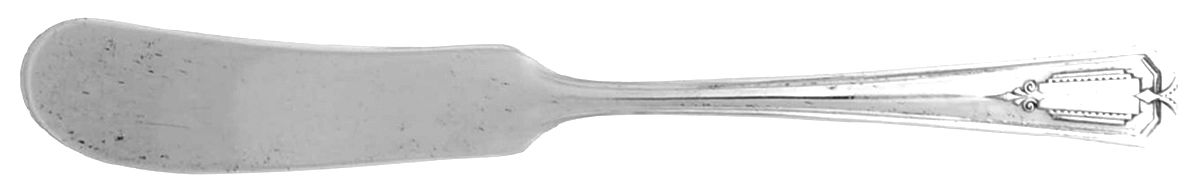 Shelton (Silverplate, 1935) Flat Handle Butter Spreader by Oneida Silver-1