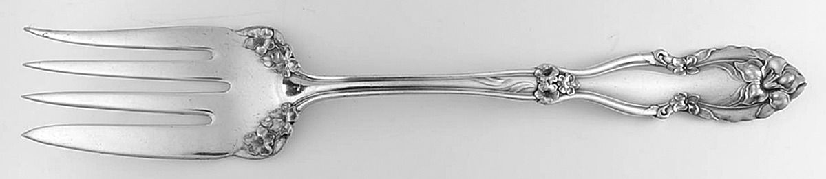Sherwood (Silverplate, 1913) Medium Solid Cold Meat Serving Fork by Oneida Silver-1