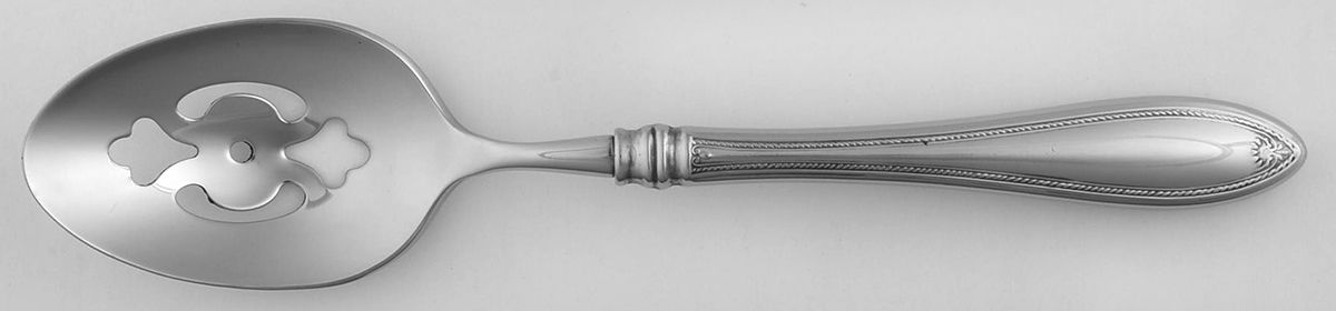 Sheraton (Stainless) Pierced Tablespoon (Serving Spoon) by Oneida Silver-1