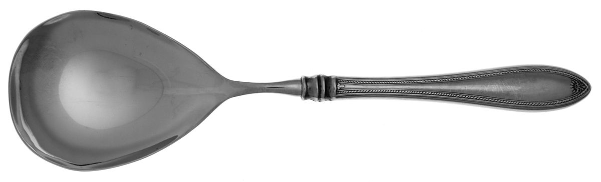 Sheraton (Stainless) Solid Smooth Casserole Spoon by Oneida Silver-1