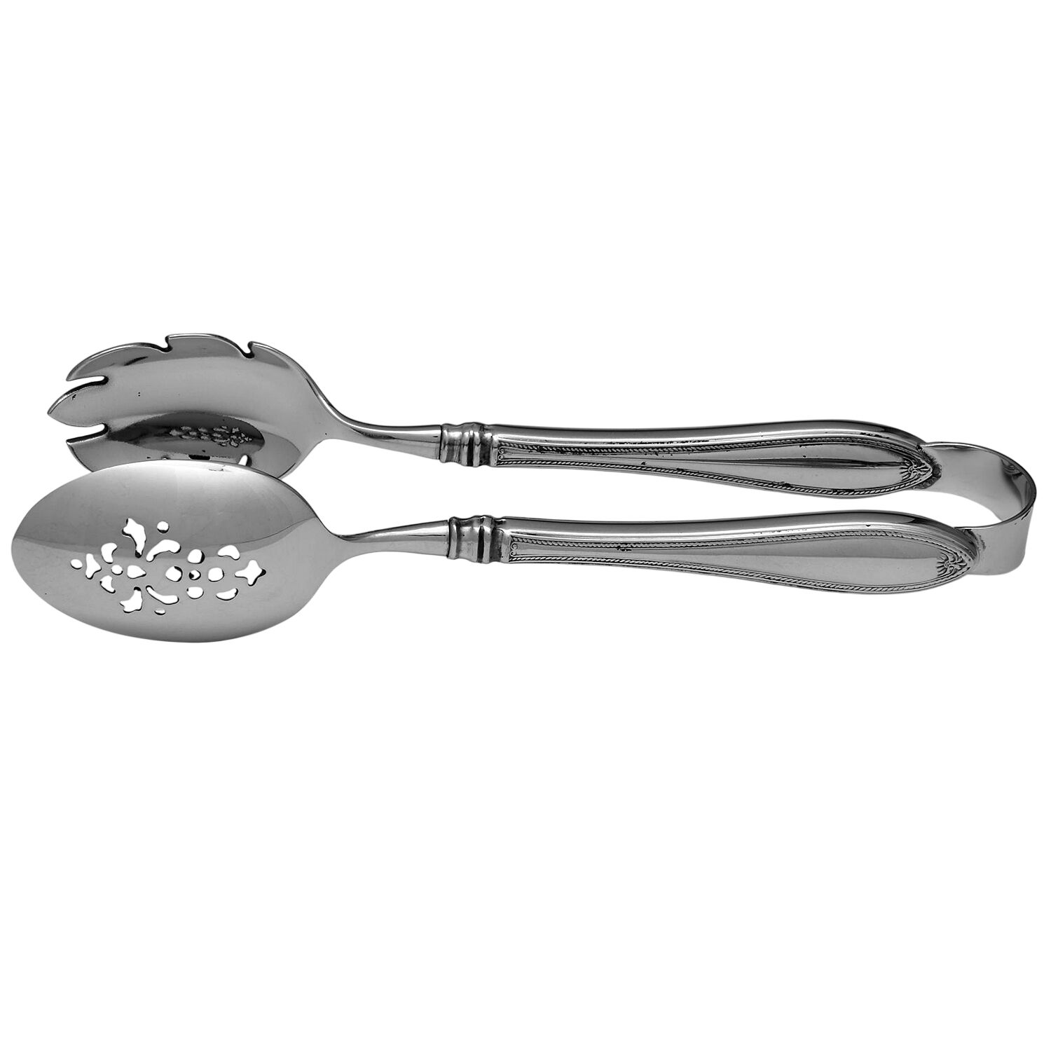 Sheraton (Stainless) Ice Serving Tongs Large HC by Oneida Silver-1