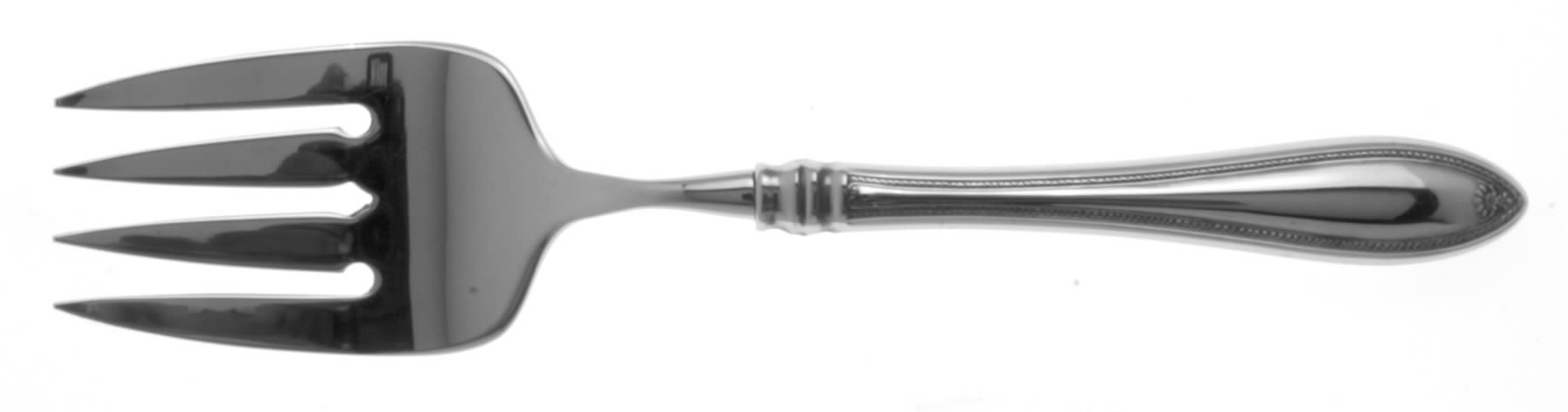 Sheraton (Stainless) Medium Solid Cold Meat Serving Fork by Oneida Silver-1