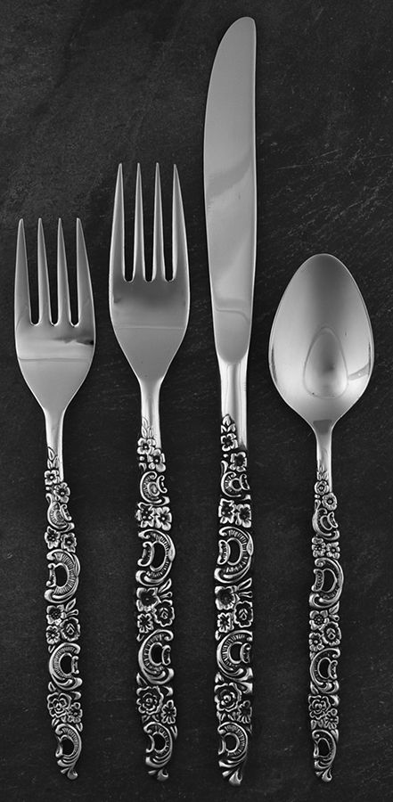 Shangri La (Stainless) 4 Piece Place Setting by Oneida Silver-1
