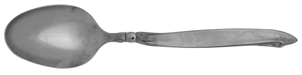 Shoreline (Stainless, Glossy Finish) Straight Handle Baby Spoon by Oneida Silver-1