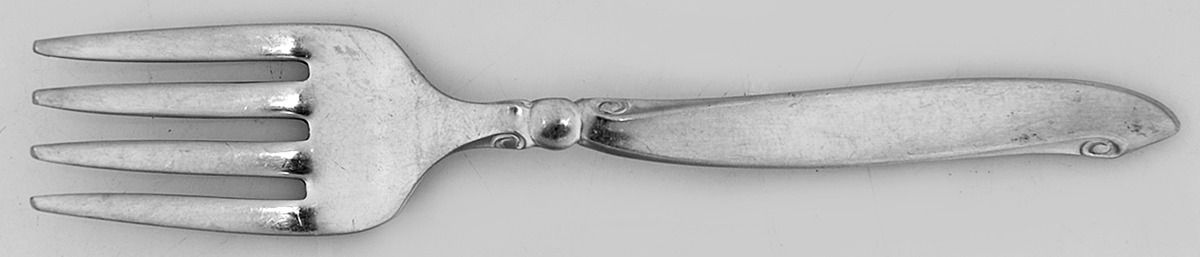 Shoreline (Stainless, Glossy Finish) Baby Fork by Oneida Silver-1