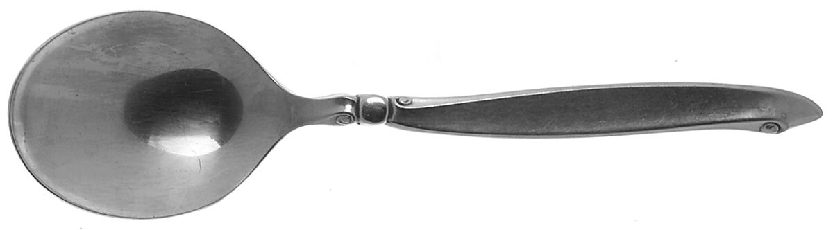 Shoreline (Stainless, Satin Finish) Round Bowl Soup Spoon (Cream Soup) by Oneida Silver-1