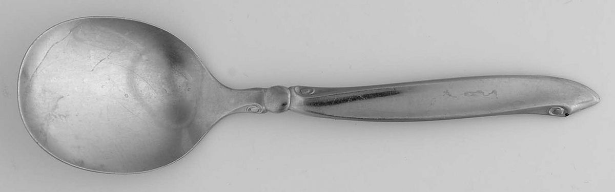Shoreline (Stainless, Satin Finish) Straight Handle Baby Spoon by Oneida Silver-1