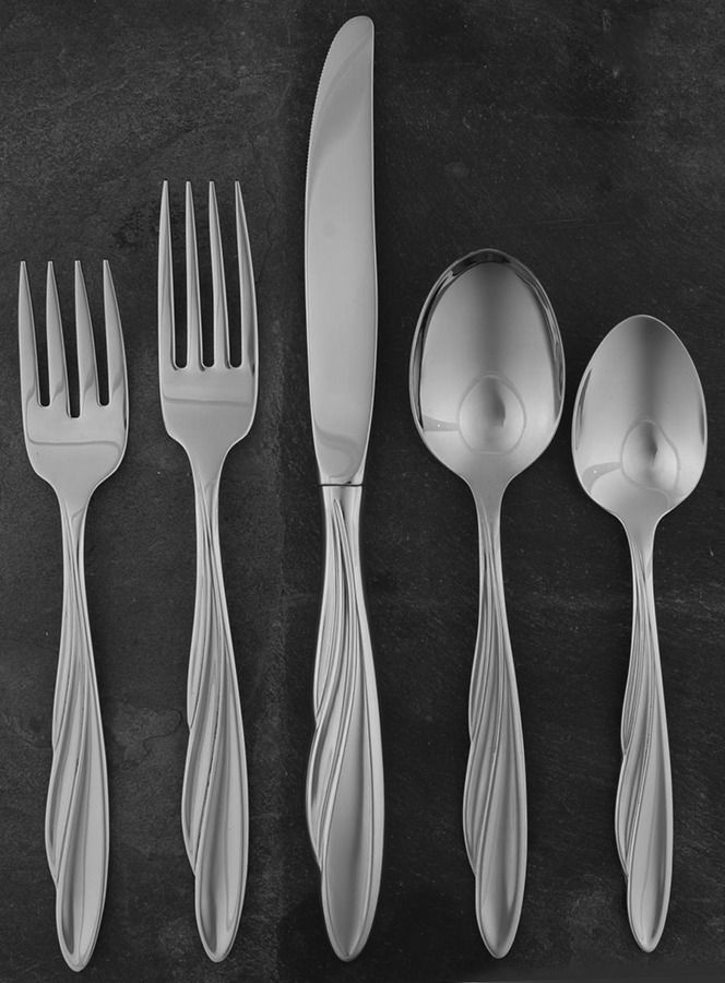 Shoreline (Stainless) 5 Piece Place Setting by Oneida Silver-1