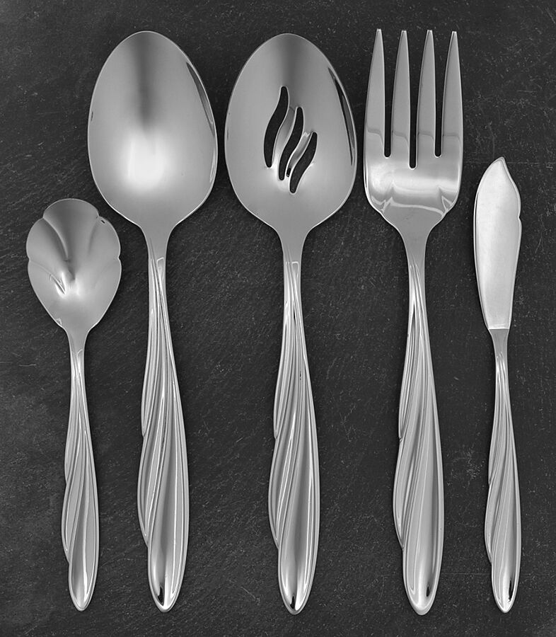 Shoreline (Stainless) 5 Piece Hostess Set by Oneida Silver-1