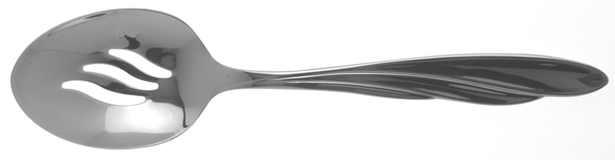 Shoreline (Stainless) Pierced Tablespoon (Serving Spoon) by Oneida Silver-1