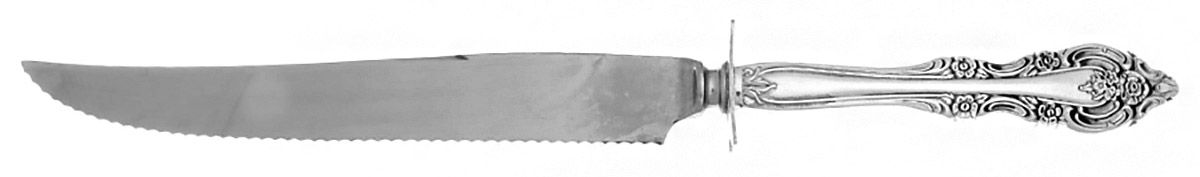 Silver Artistry (Silverplate, 1965) Large Stainless Blade Roast Carving Knife by Oneida Silver-1
