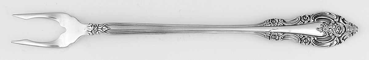 Silver Artistry (Silverplate, 1965) Short Handle Pickle/Olive Fork by Oneida Silver-1