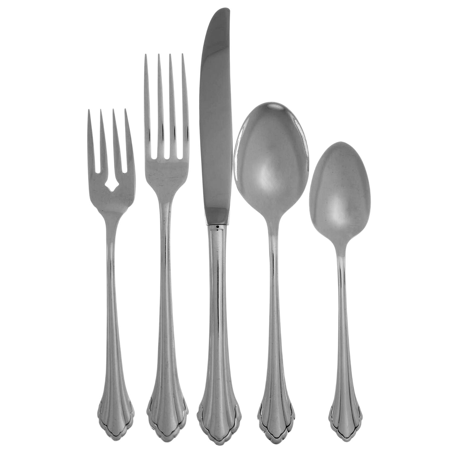 Silver Clarette (Silverplate) 5 Piece Place Setting by Oneida Silver-1
