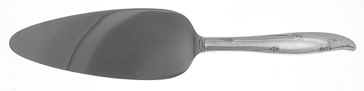 Silver Flower (Silverplate, 1960) Pie Server with Stainless Blade by Oneida Silver-1