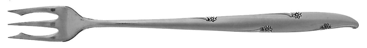 Silver Flower (Silverplate, 1960) Cocktail/Seafood Fork by Oneida Silver-1