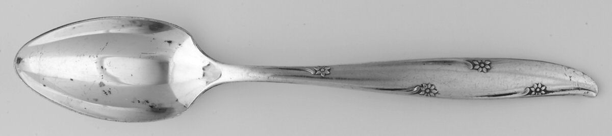 Silver Flower (Silverplate, 1960) Fruit/Orange Spoon by Oneida Silver-1