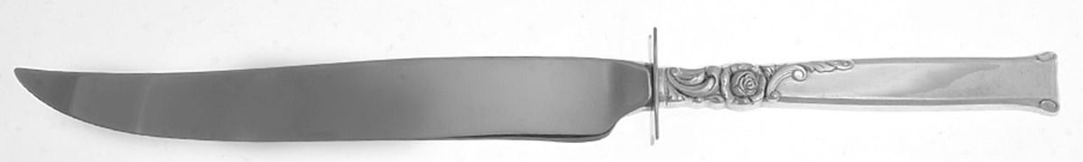 Silver Rose (Sterling, 1956) Small Steak Carving Knife with Stainless Blade by Oneida Silver-1