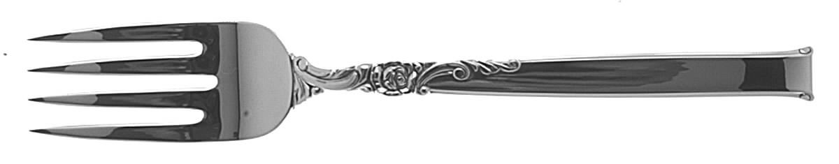 Silver Rose (Sterling, 1956) Individual Salad Fork by Oneida Silver-1