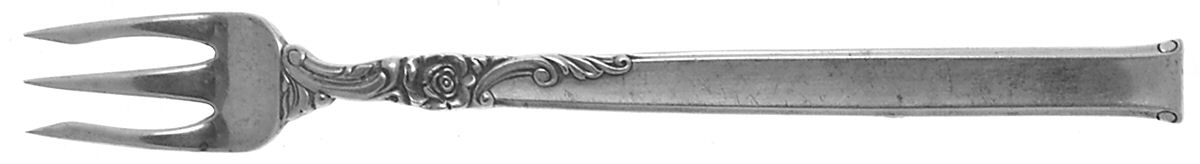Silver Rose (Sterling, 1956) Cocktail/Seafood Fork by Oneida Silver-1