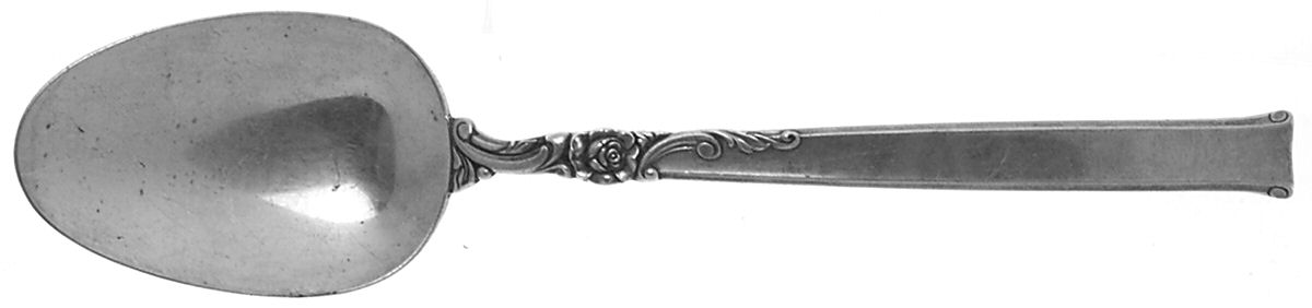 Silver Rose (Sterling, 1956) Tablespoon (Serving Spoon) by Oneida Silver-1