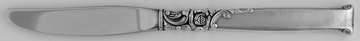 Silver Rose (Sterling, 1956) Hollow Handle Youth Knife by Oneida Silver-1