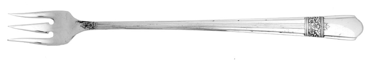 Silver Rose (Silverplate, 1940) Cocktail/Seafood Fork by Oneida Silver-1