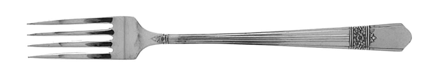 Silver Rose (Silverplate, 1940) Grille Fork (Viande) by Oneida Silver-1