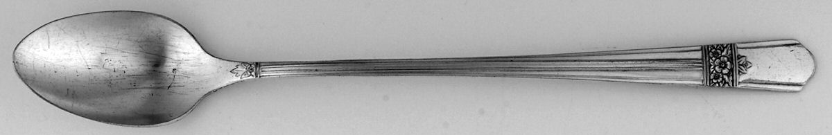 Silver Rose (Silverplate, 1940) Iced Tea Spoon by Oneida Silver-1