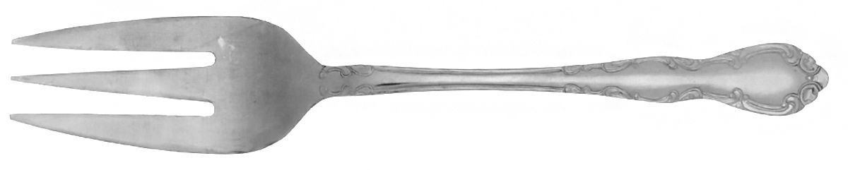 Sirocco (Stainless) Medium Solid Cold Meat Serving Fork by Oneida Silver-1