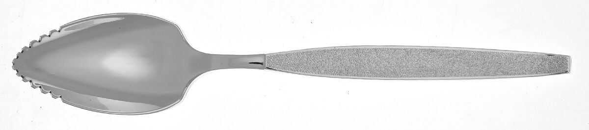Silver Sands (Silverplate, 1966) Fruit/Orange Spoon by Oneida Silver-1